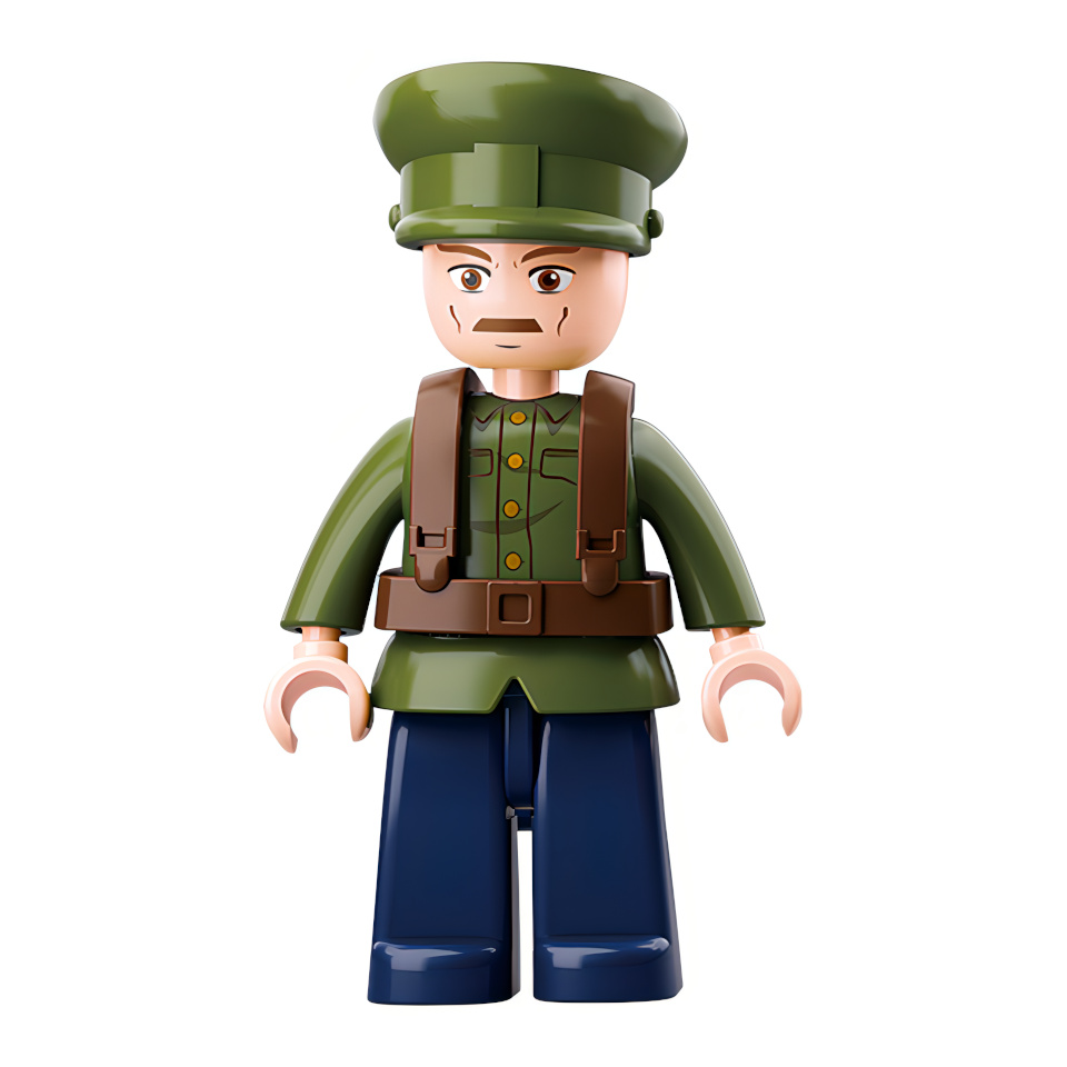 Sluban WWII M38-B0678B 4en1 Jeep de patrouille – Image 5