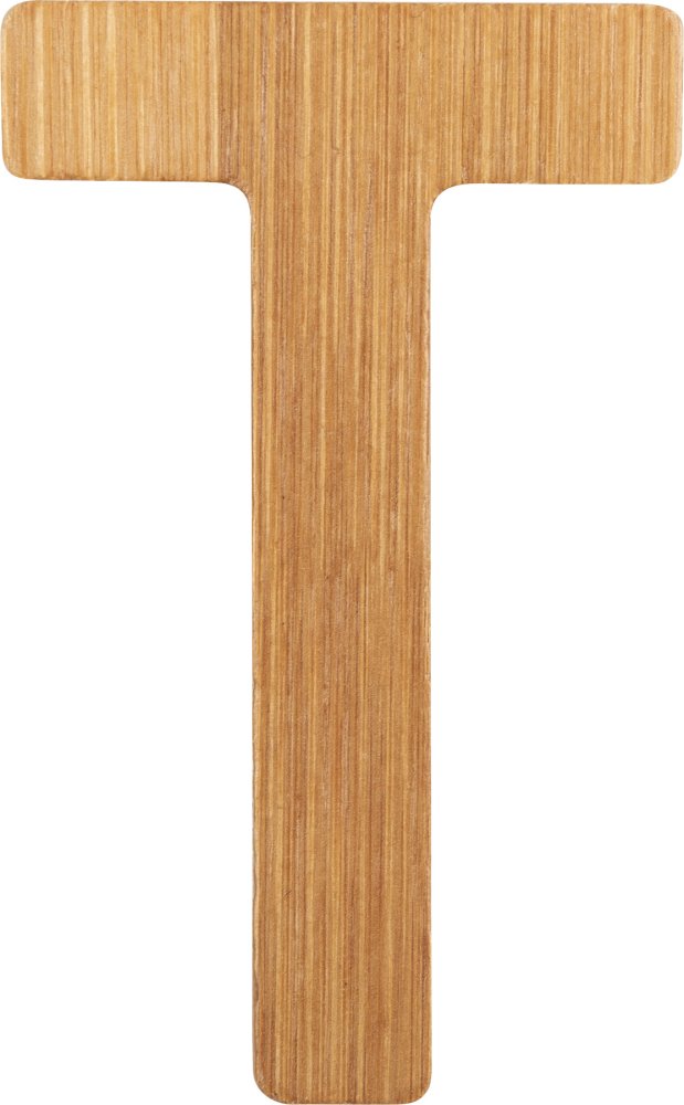 small foot Lettre en bambou T