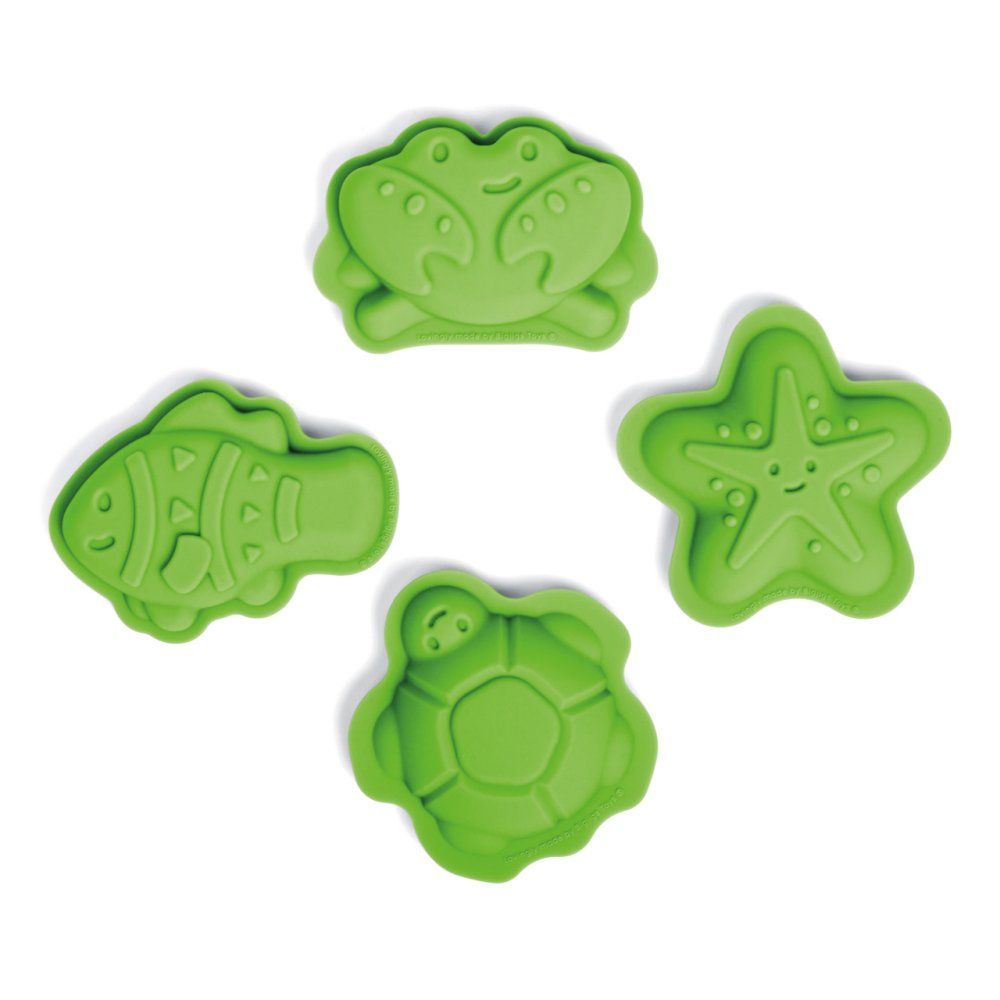Bigjigs Toys Moldes de silicona verdes Meadow
