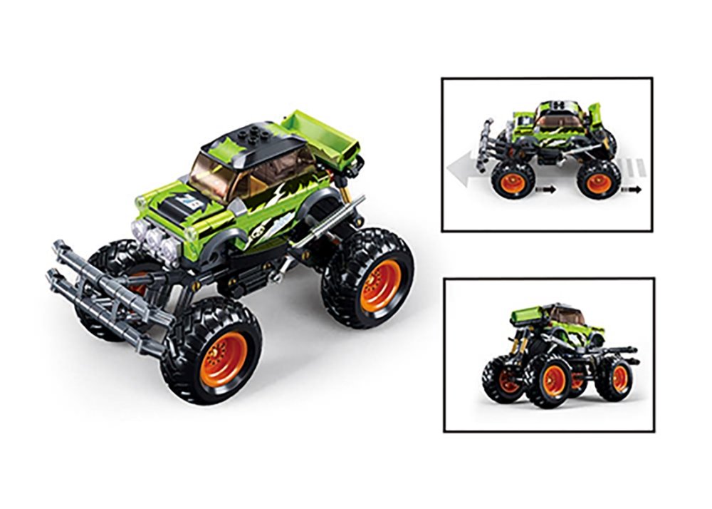 Sluban Power Bricks M38-B1158 Natahovací auto Bigfoot Green BKI (obrázek 4)