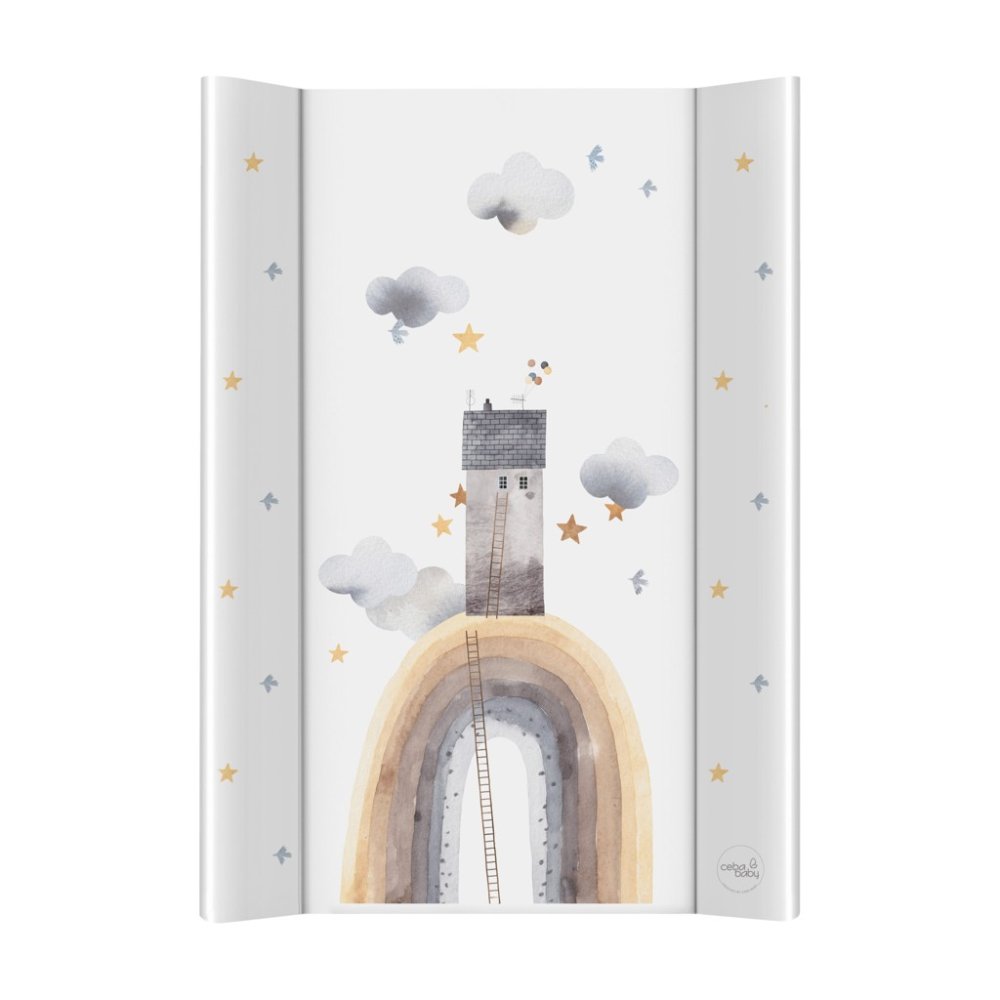 CEBA BABY Cambiador de 2 lados suave (50x70) Basic Rainbow Home