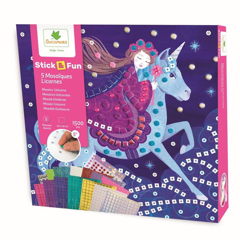 Stick & Fun - mozaika - jednorożce