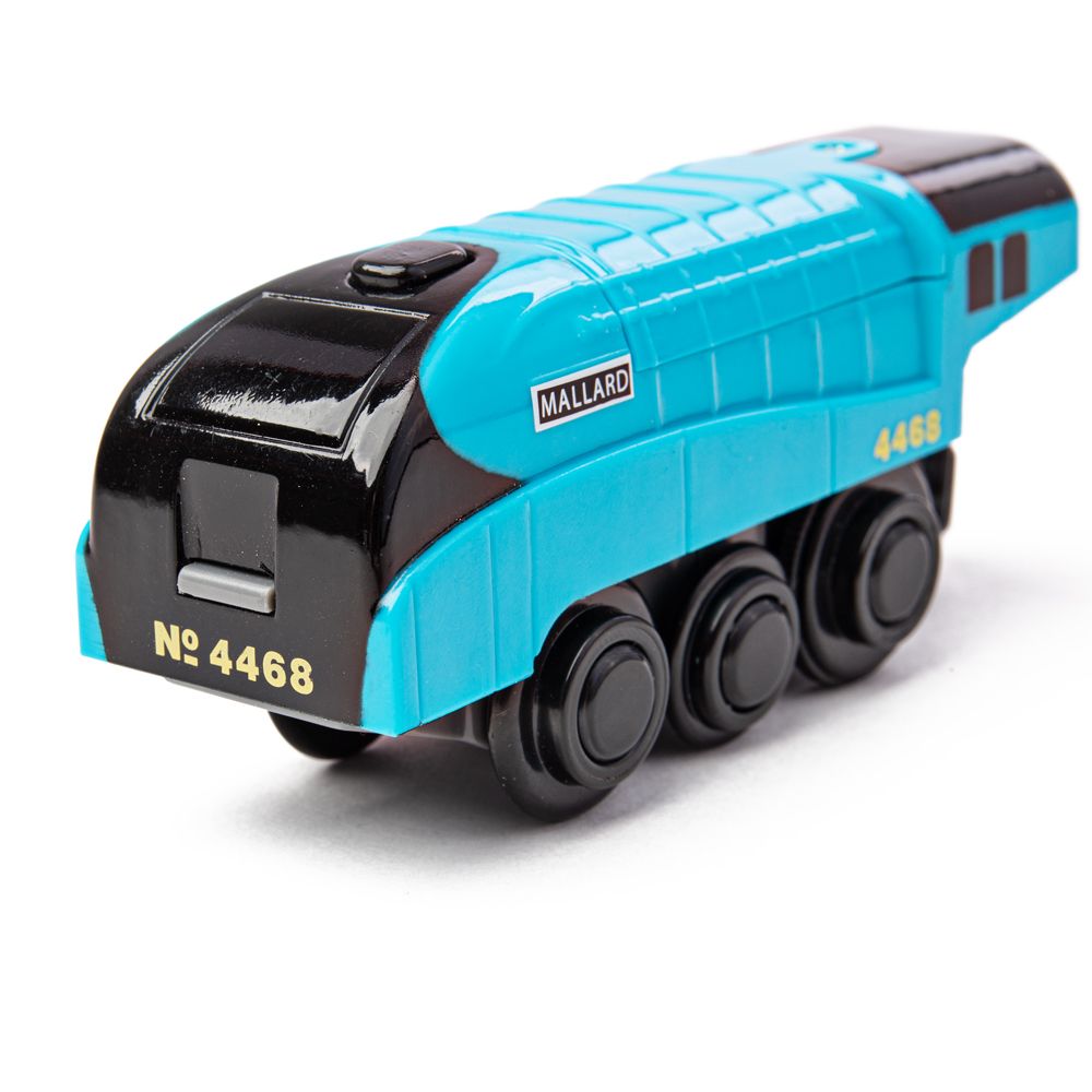 Bigjigs Rail Locomotiva elettrica Mallard blu - immagine 4