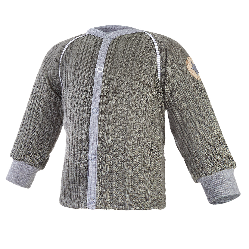 Veste doublée Outlast® - mousse/rayure chiné blanc gris 62-68
