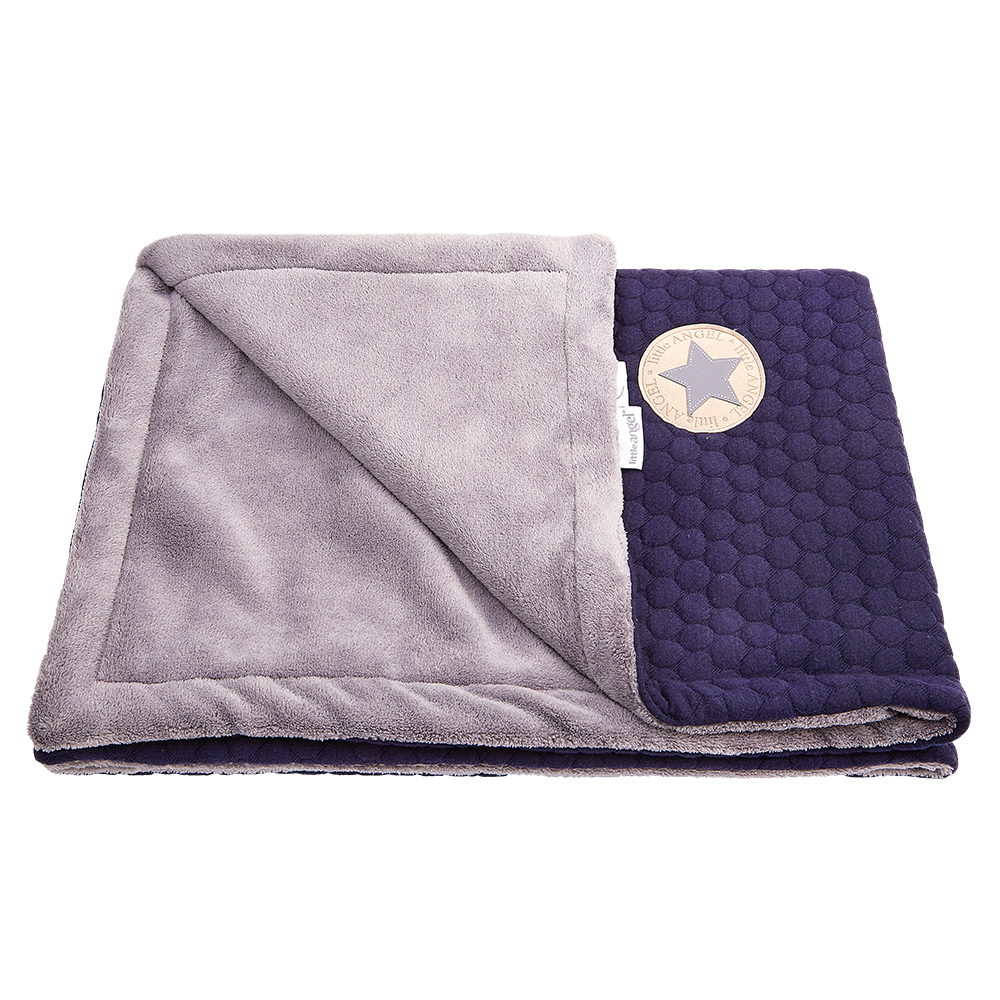 Manta doble BURBUJAS MAZLÍK Outlast® - azul oscuro/gris