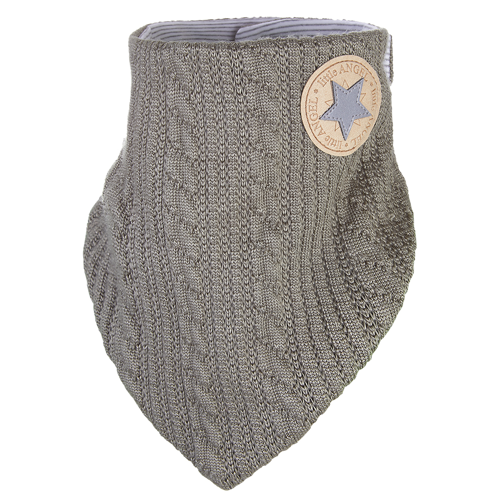 Tour de cou doublé Outlast® - mousse/rayure chiné blanc-gris UNI