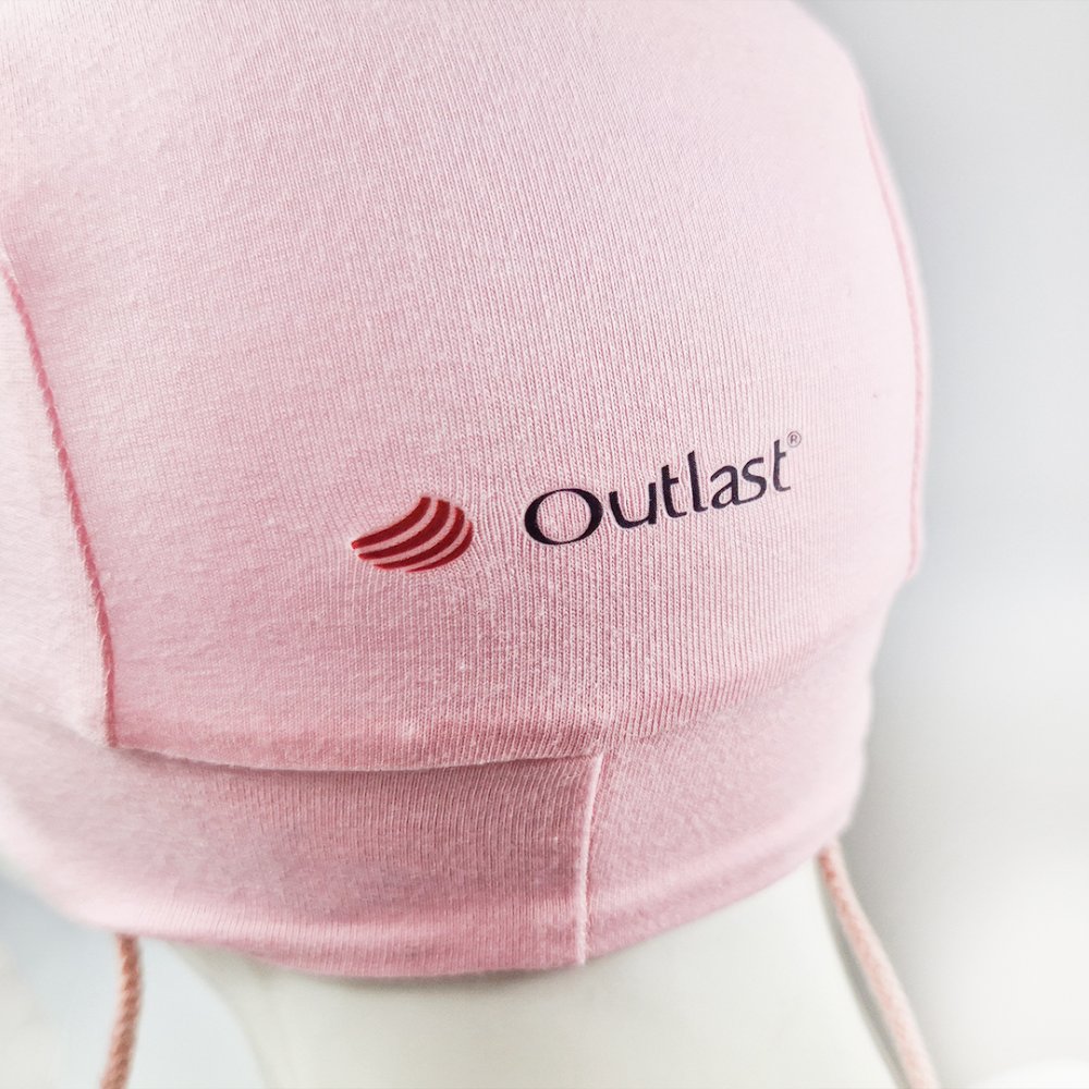 Mütze dünn zum Binden Outlast® - rosa Baby 3 | 42-44 cm – Bild 2
