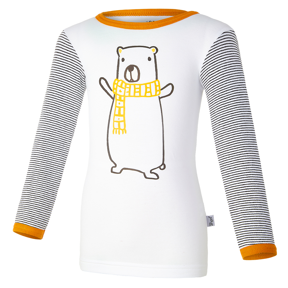 T-shirt toboggan image DR Outlast® - blanc-ours/rayure 86