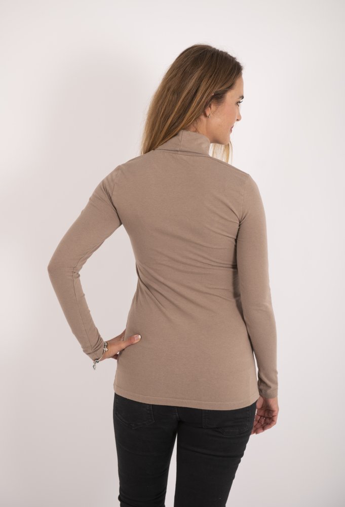 Maglietta da donna dolcevita DR sottile Outlast® - nocciola XXL - immagine 6