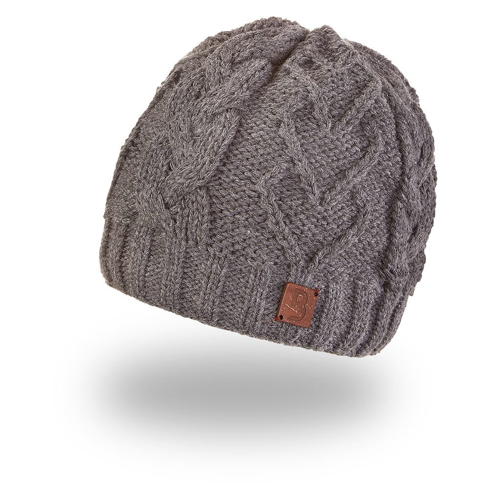 Kötött sapka szív Outlast ® - sötétszürke 5 | 49-53 cm