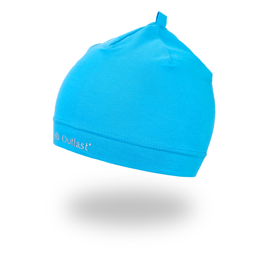 Vékony Outlast® sapka - azúrkék 3 | 42-44 cm