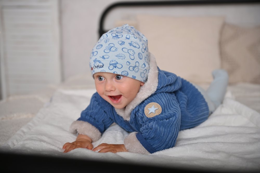 Bonnet coulissant extensible IMPRESSION Outlast ® - bleu glacier clair souris 3 | 42-44 cm – Image 5