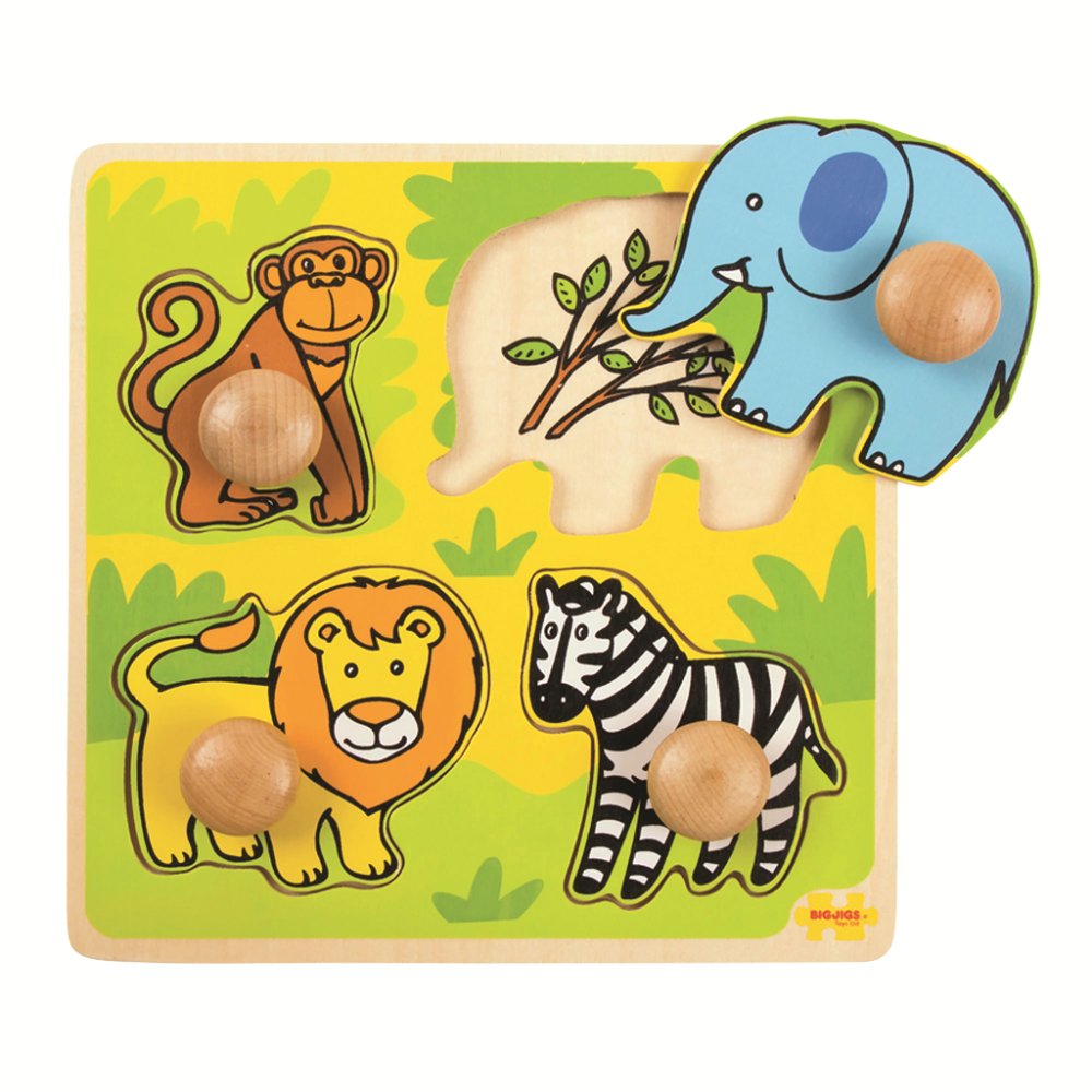 Bigjigs Toys moje první vkládací puzzle safari (obrázek 2)
