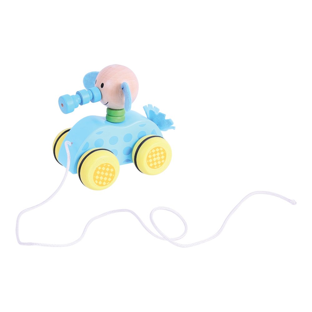 Bigjigs Toys Tahací hračka na provázku slůně (obrázek 2)