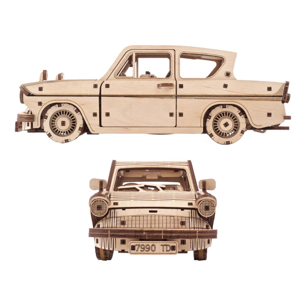 Ugears 3D dřevěné mechanické puzzle Harry Potter Létající Ford Anglia (obrázek 7)