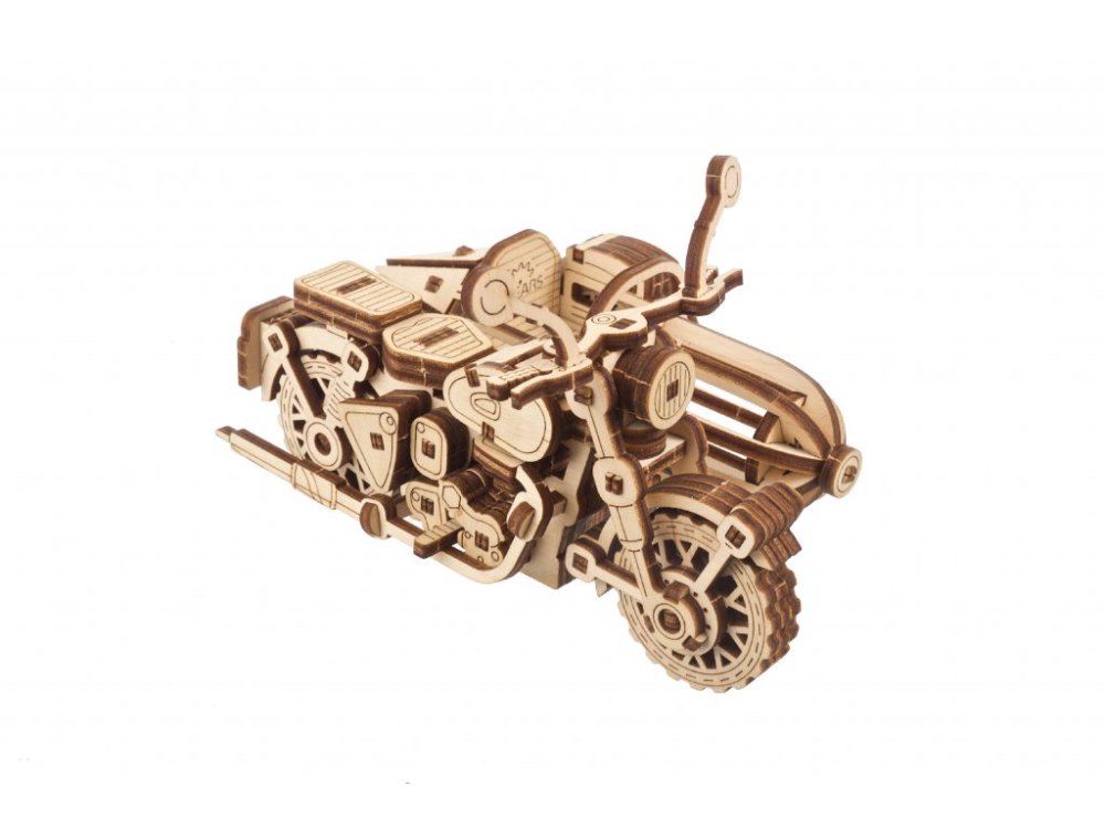 Ugears 3D dřevěné mechanické puzzle Vojenské nákladní auto (obrázek 6)