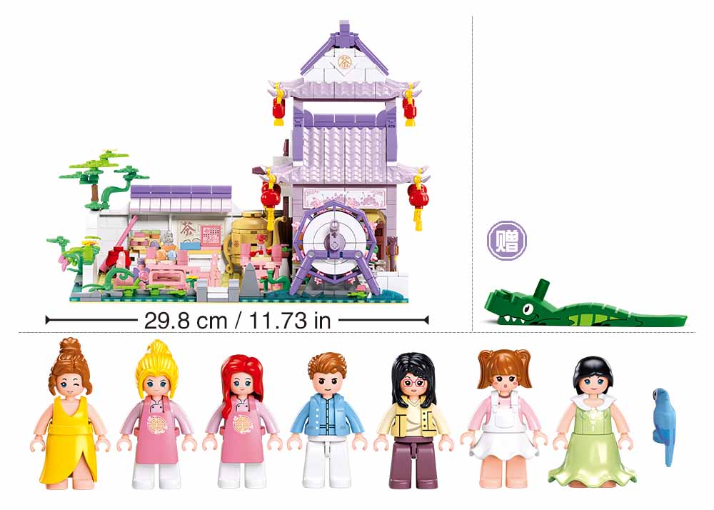 Sluban Girls Dream M38-B1078 Čajovna s okrasnou zahradou (obrázek 2)