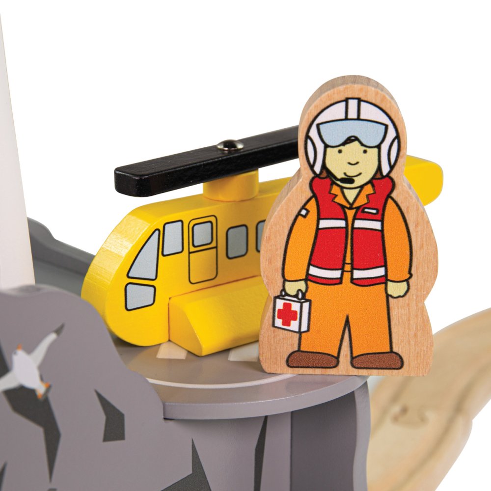 Bigjigs Rail Tunel s majákem a heliportem (obrázek 5)