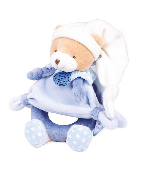 Doudou Dárková sada - Plyšové chrastítko medvídek 19 cm (obrázek 4)