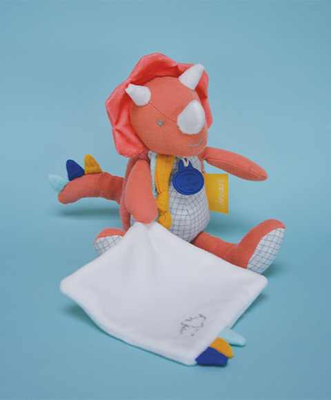 Doudou Dárková sada - dinosaurus s dečkou 25 cm (obrázek 4)