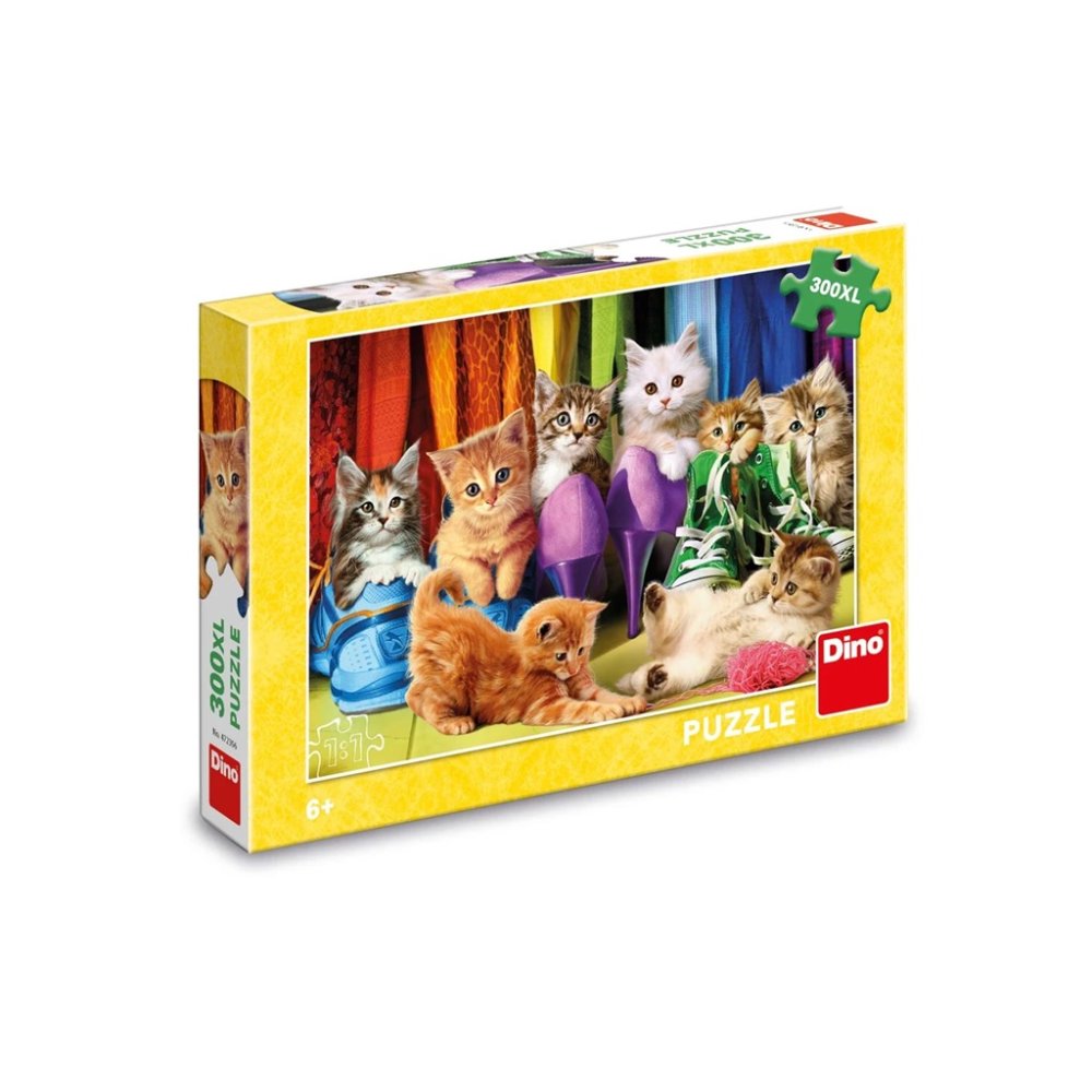 Dino Puzzle Barevná koťátka 300 XL dílků (obrázek 4)