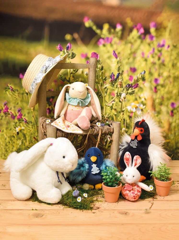 Doudou Dárková sada růžová Králíček Ciboulette s dečkou 28 cm (obrázek 10)