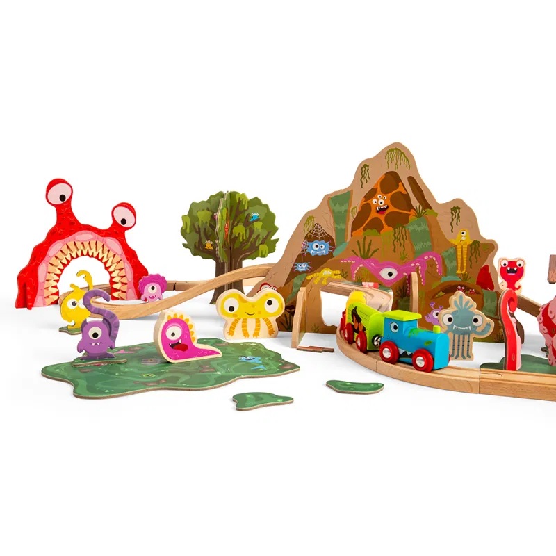 Bigjigs Rail Dřevěná vláčkodráha Příšerky (obrázek 8)