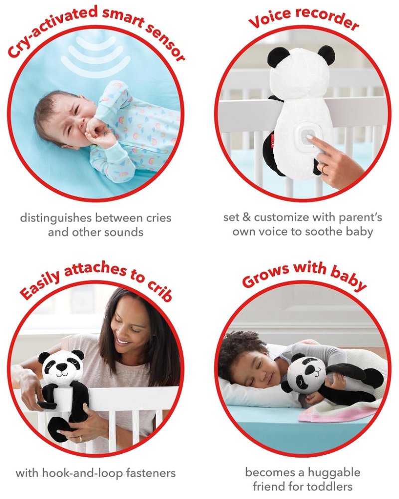 SKIP HOP Intelligent Crying Sensor With The Option To Record The Voice Of The Panda 0m+ Parent