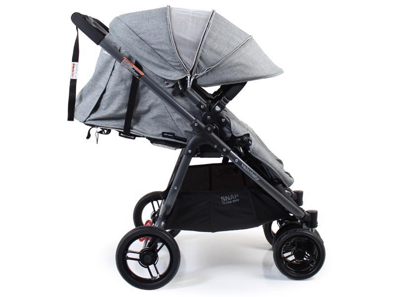 VALCO BABY Snap Ultra Duo Tvillingvagn Skräddarsydd Grå Marle + PETITE&MARS Fusak Jibot