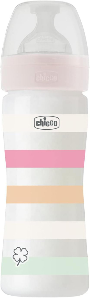 CHICCO Baby Bottle Well-being Silicone 250 Ml Girl