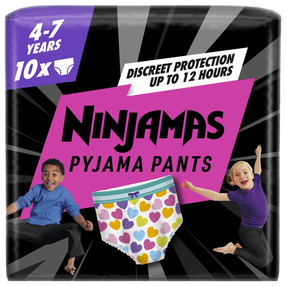 NINJAMAS Pyjamabroek Hartjes, 10 Stuks, 7 Jaar, 17kg-30kg