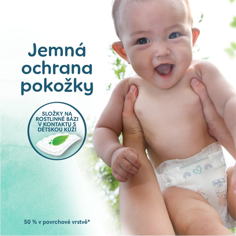 PAMPERS Pleny Jednorázové Harmonie Baby Vel. 1, 180 Ks, 2kg-5kg