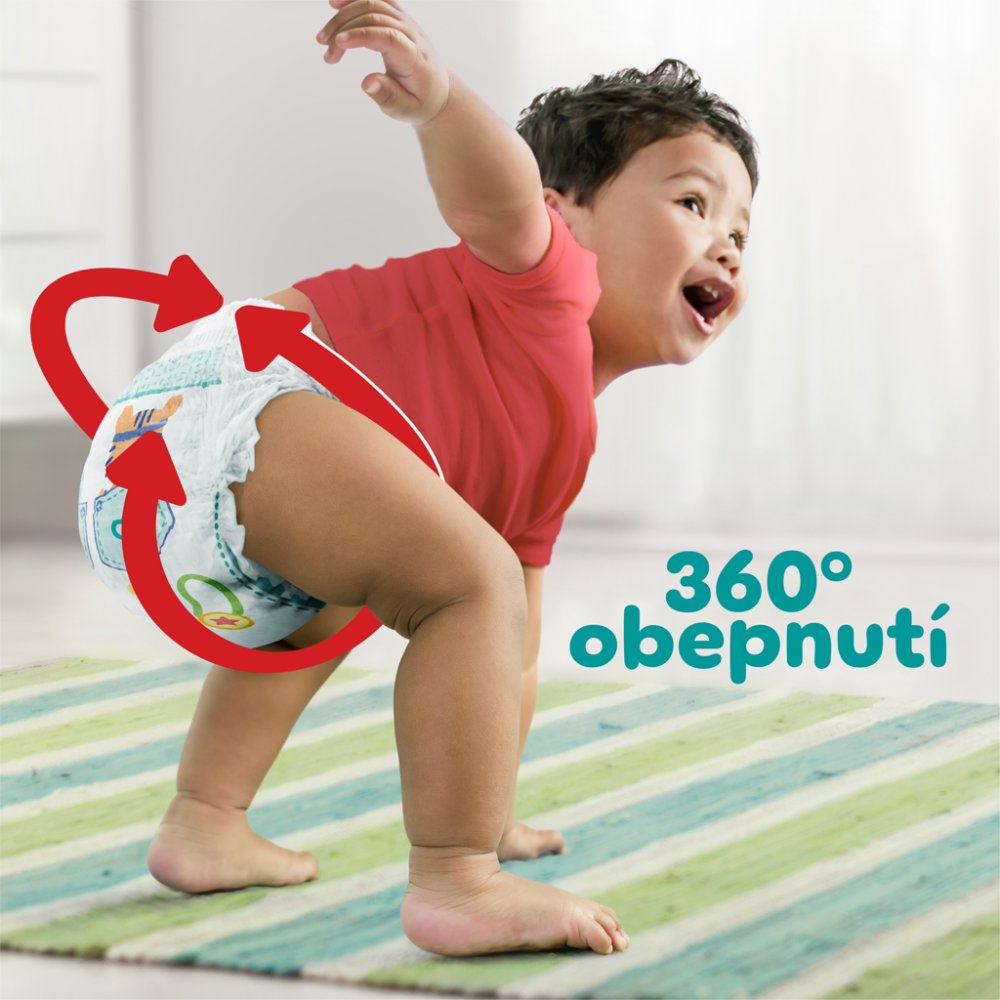 PAMPERS Activ Baby-Dry Pants Kalhotky Plenkové Jednorázové 5 (12-17 Kg) 152 Ks - MĚSÍČNÍ ZÁSOBA