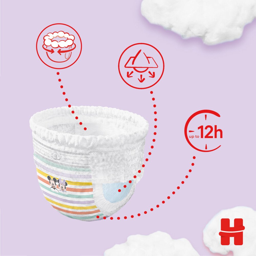 HUGGIES® Pants Pleničke Spodnjice Za Enkratno Uporabo 5 (12-17 Kg) 136 Kom - MESEČNA ZALOGA