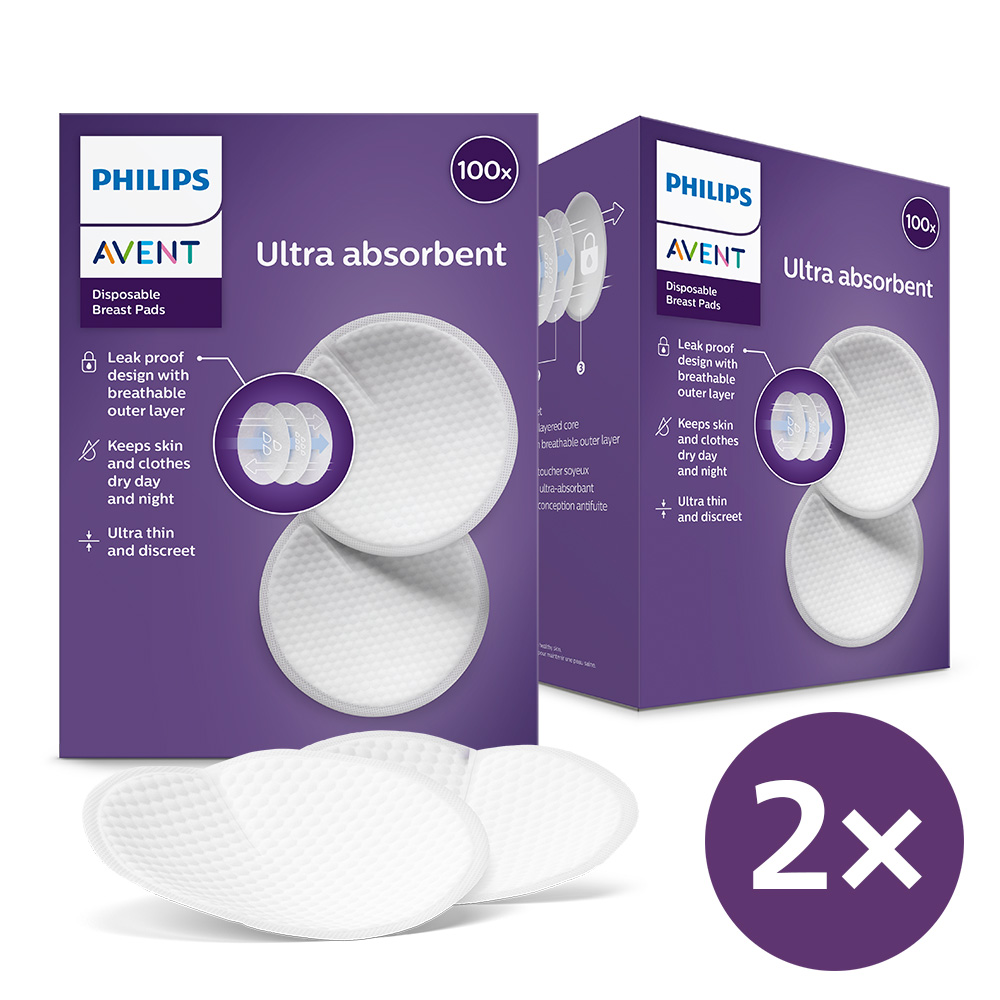 Philips AVENT Coussinets D'allaitement Jetables 2x100 Pcs