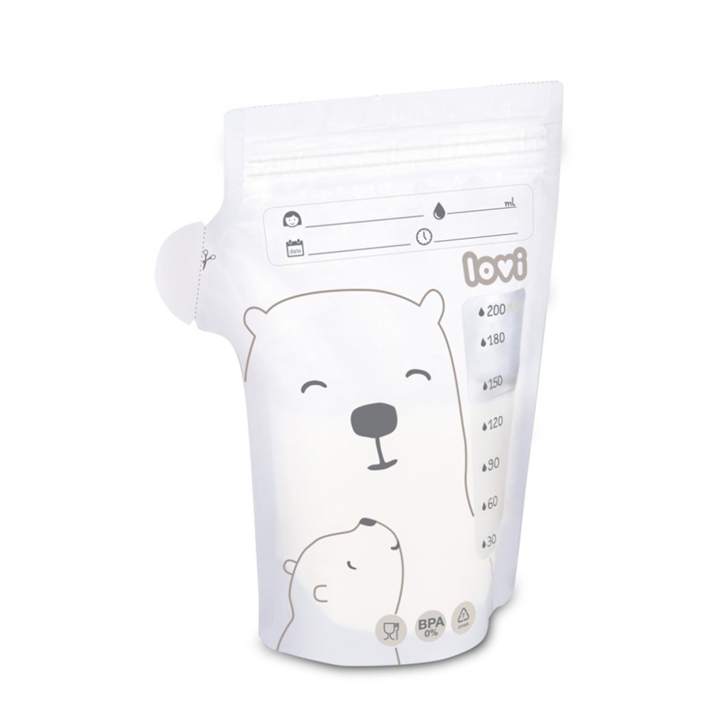 LOVI Sacs De Conservation Du Lait Maternel 25 Pcs Buddy Bear