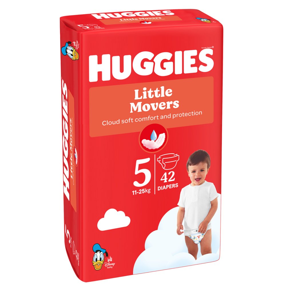 HUGGIES® Pieluszki Jednorazowe Little Movers 5 (11-25 Szt.) 42 Szt