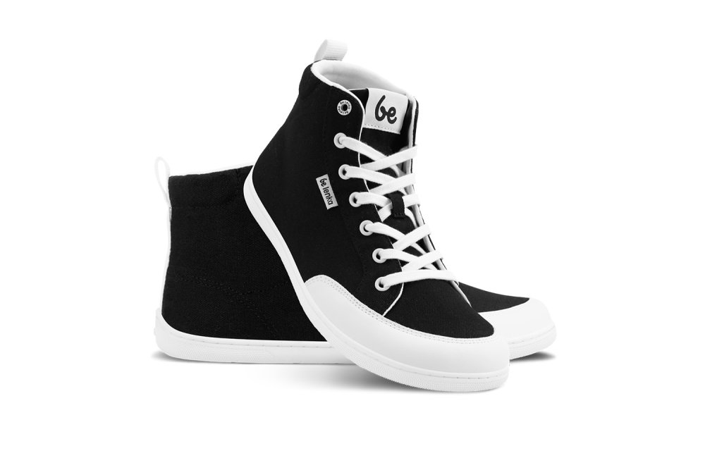 Barefoot Tenisice Be Lenka Rebound - High Top - Black & White 37 Black