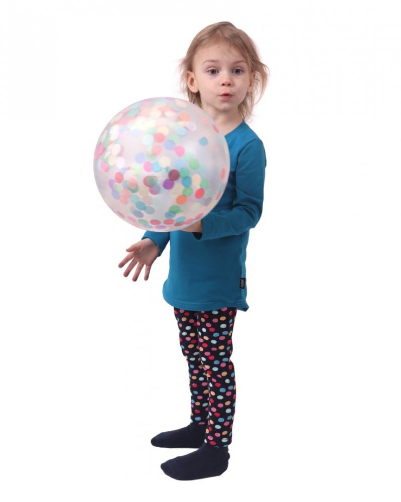 Leggings per bambini, nastri sul blu 128 - immagine 5
