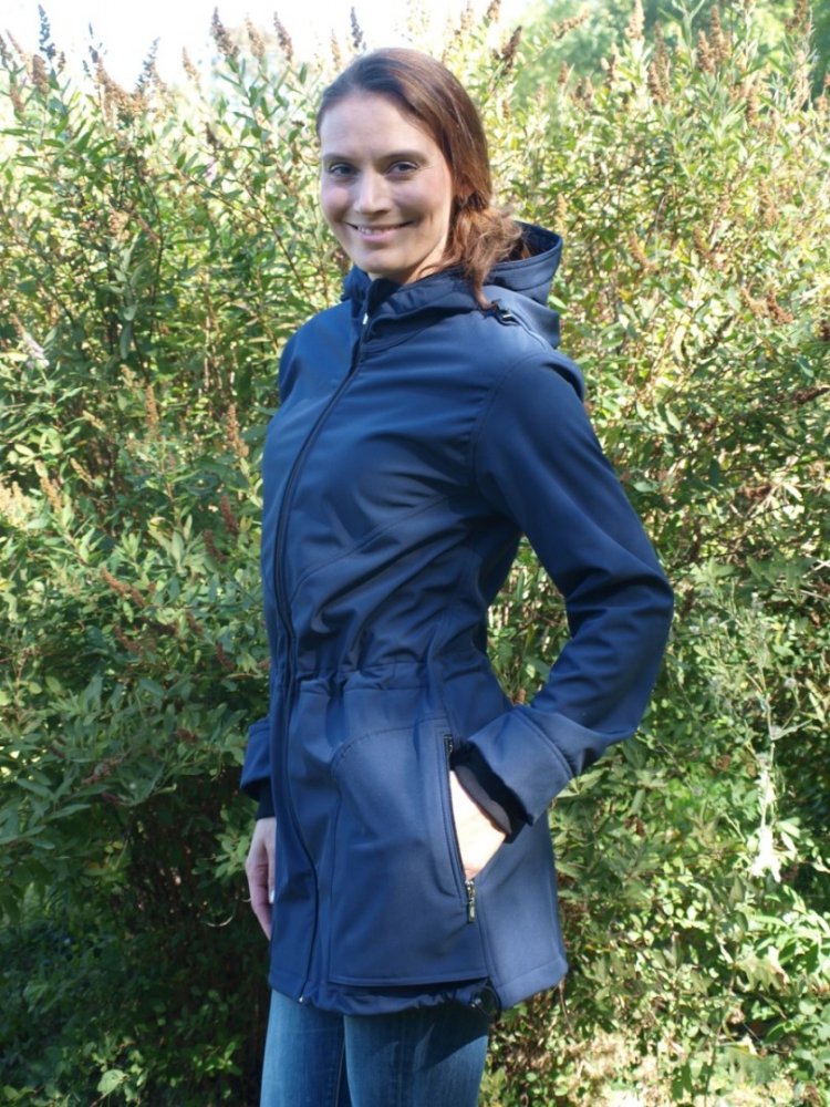 Softshell kismama és hordozó kabát Alice + kismama kabát, sötétkék M/L - Image 4
