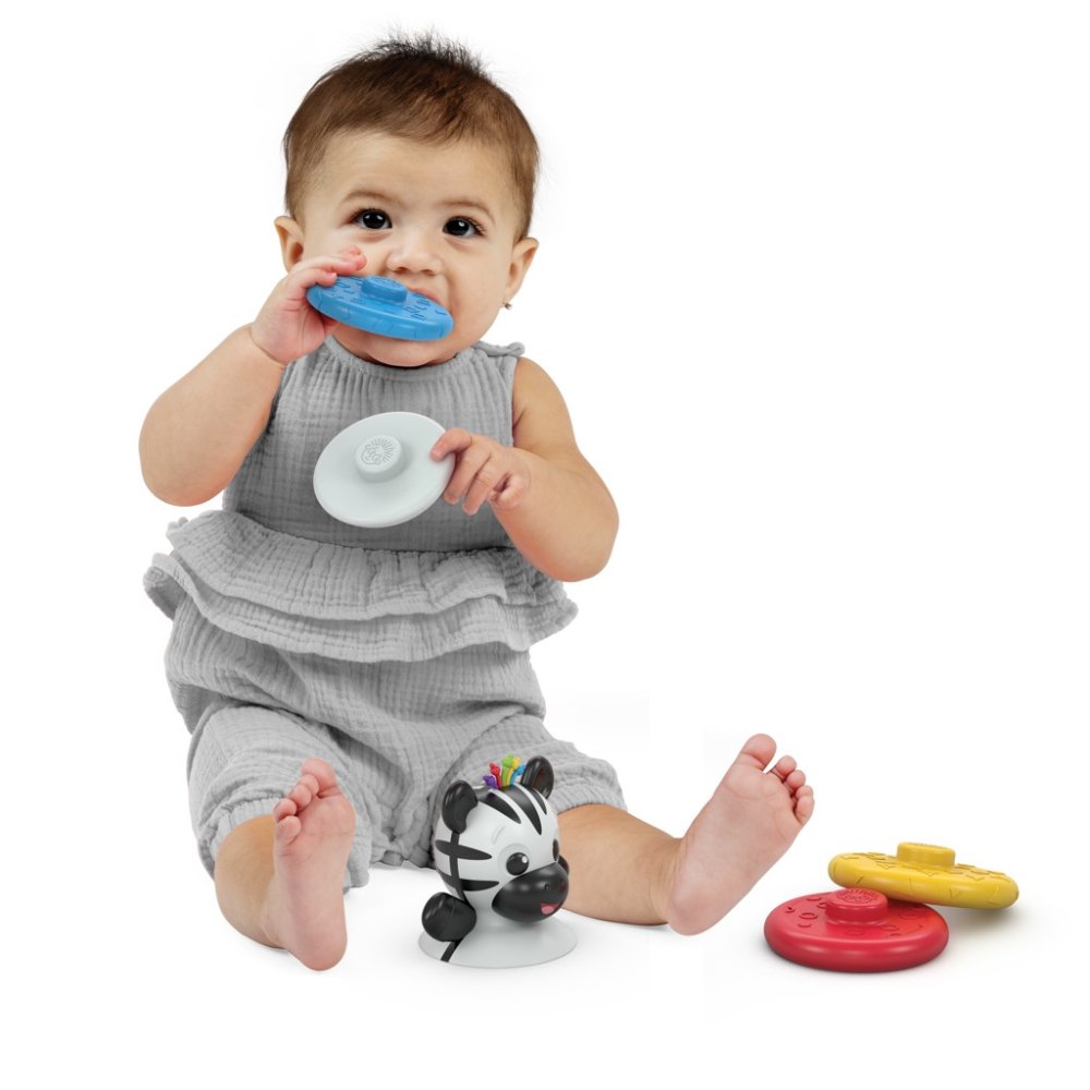BABY EINSTEIN Gryzak do układania w stosy zebra Stack & Wobble Zen™ 3m+ - obrazek 5