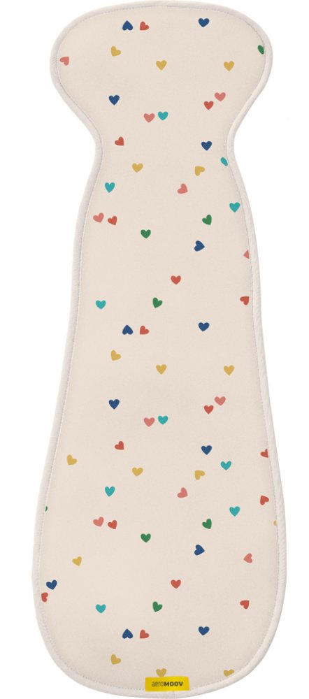 AEROMOOV Coussin pour siège auto Confetti Hearts 15-36kg Limited