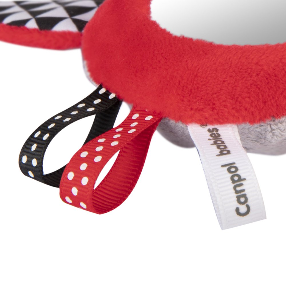 CANPOL BABIES Haltère contrastée à couinement avec miroir Sensory – Image 7