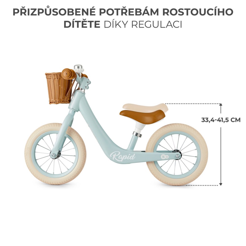 KINDERKRAFT SELECT Bicicletta senza pedali Rapid2 Blue Breeze - immagine 4