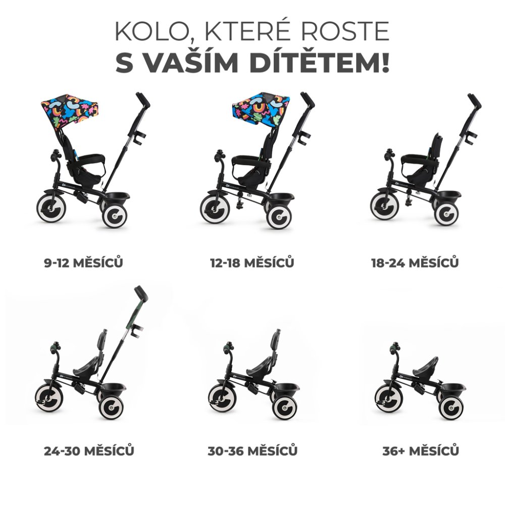 KINDERKRAFT Triciclo Aston Happy shapes - immagine 3