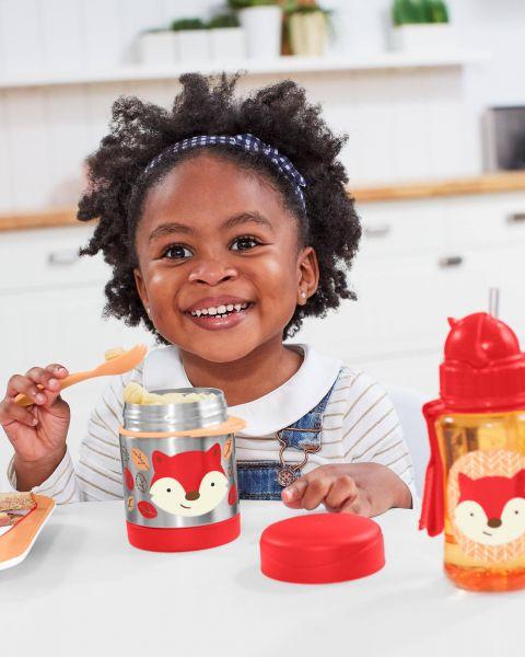 SKIP HOP Zoo Termos per alimenti con cucchiaio/forchetta Volpe 325 ml, 3+ + AQUAINT 500 ml - immagine 5