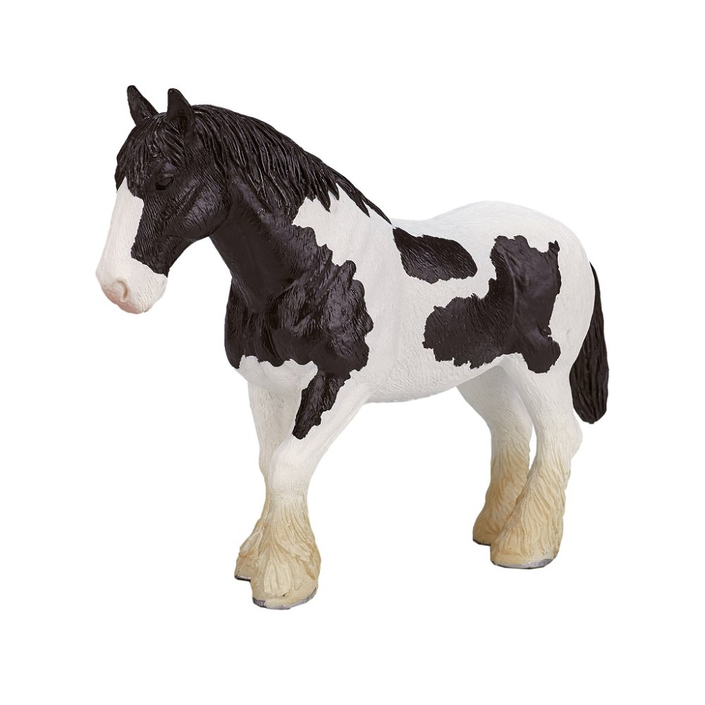 Mojo Cheval Clydesdale noir et blanc