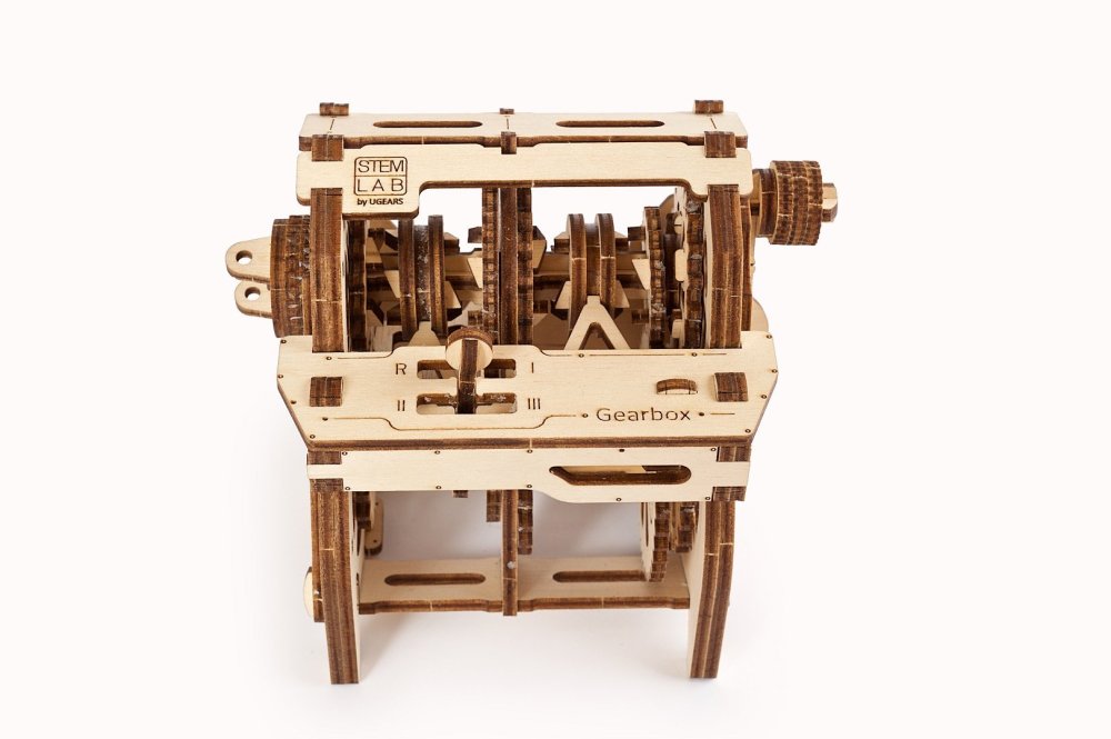 Ugears Puzle mecánico de madera 3D STEM, juego educativo de engranajes - Imagen 5