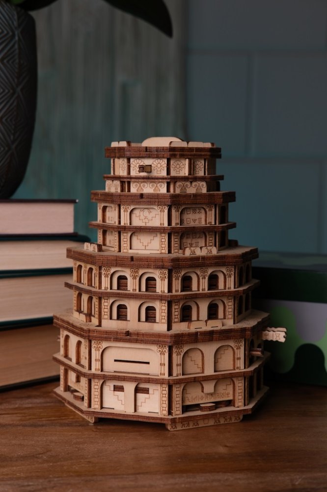 EscapeWelt Dřevěný hlavolam Quest Tower (obrázek 8)