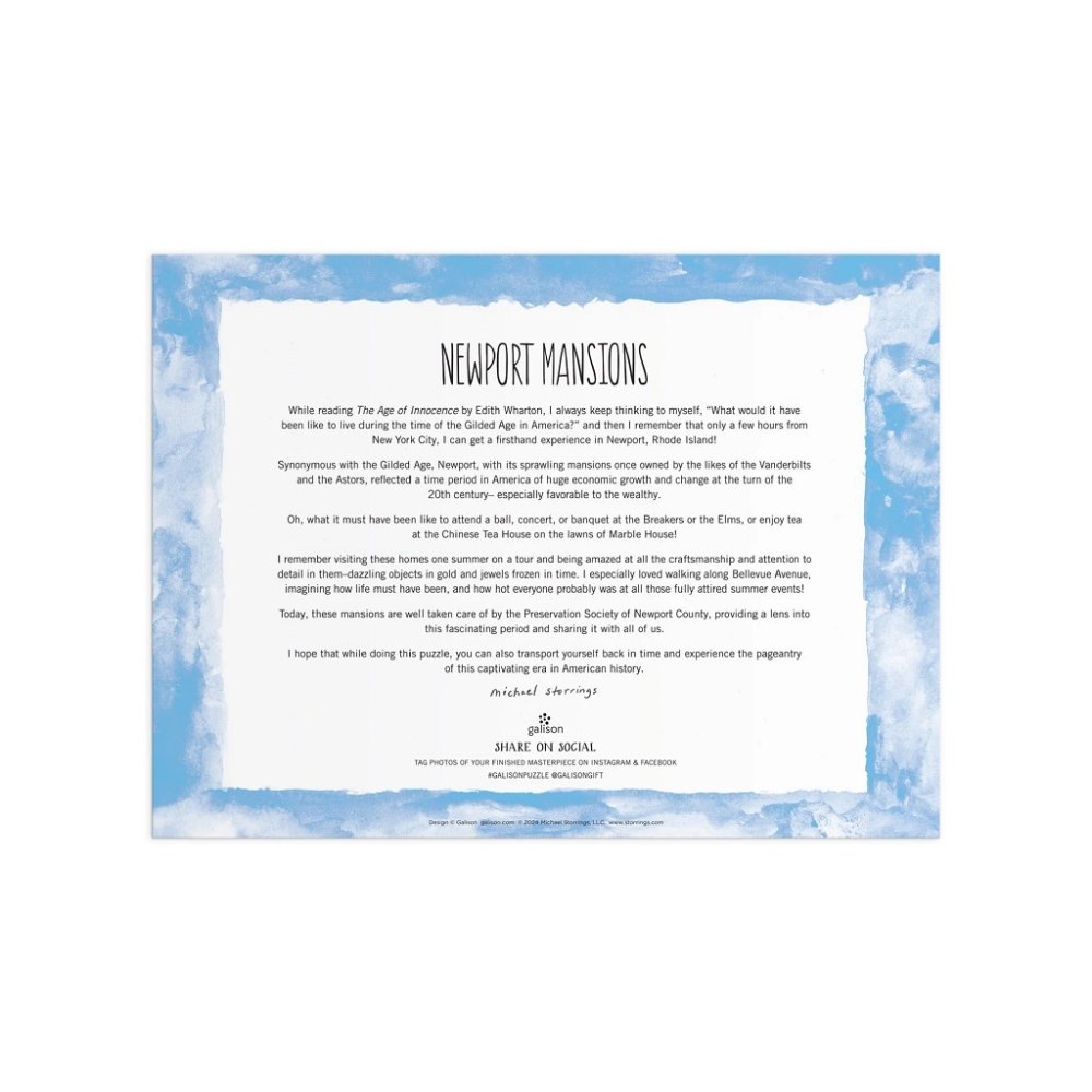 Puzzle Galison Michael Storrings Demeures de Newport 1000 pièces – Image 6